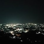 【夜景100選】松本市の城山公園から見渡す夜景