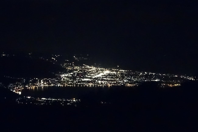 高ボッチ高原から見る夜景