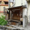 野沢温泉村の温泉街にある大湯のあくと（足湯）