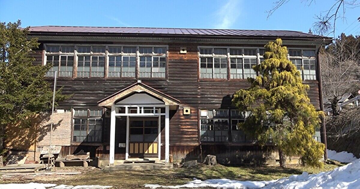 昭和16年に開校した古い木造校舎