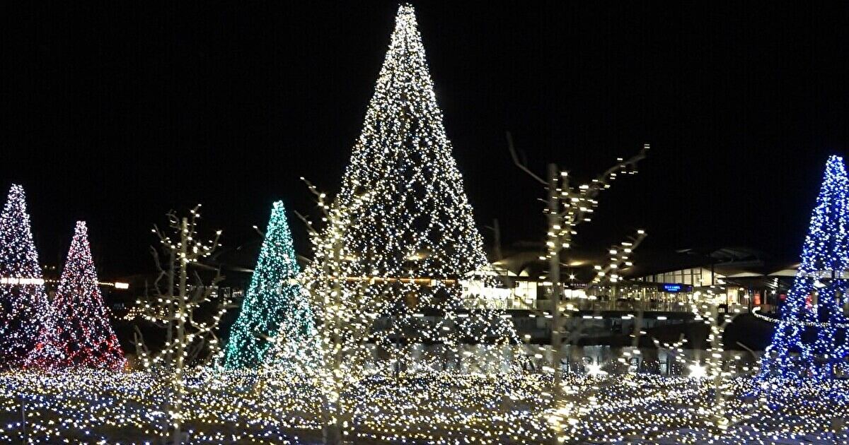 軽井沢プリンスショッピングプラザのクリスマスイルミネーション