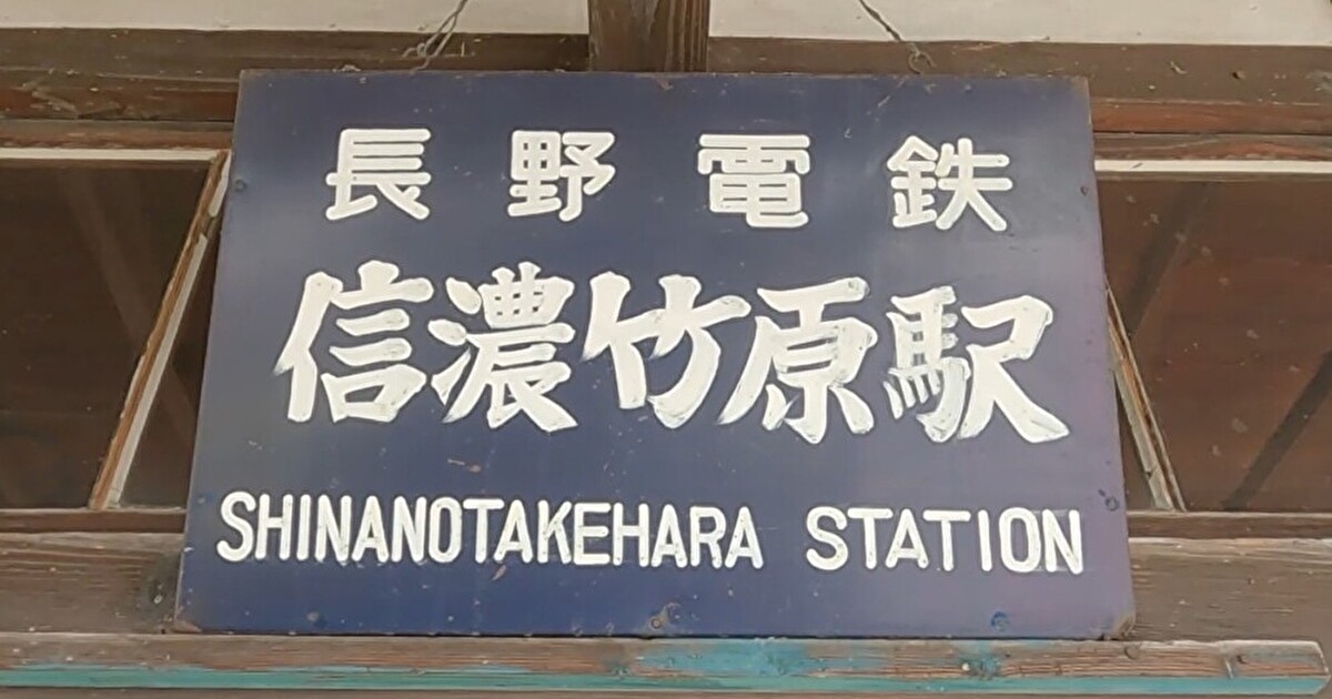 信濃竹原駅の駅票