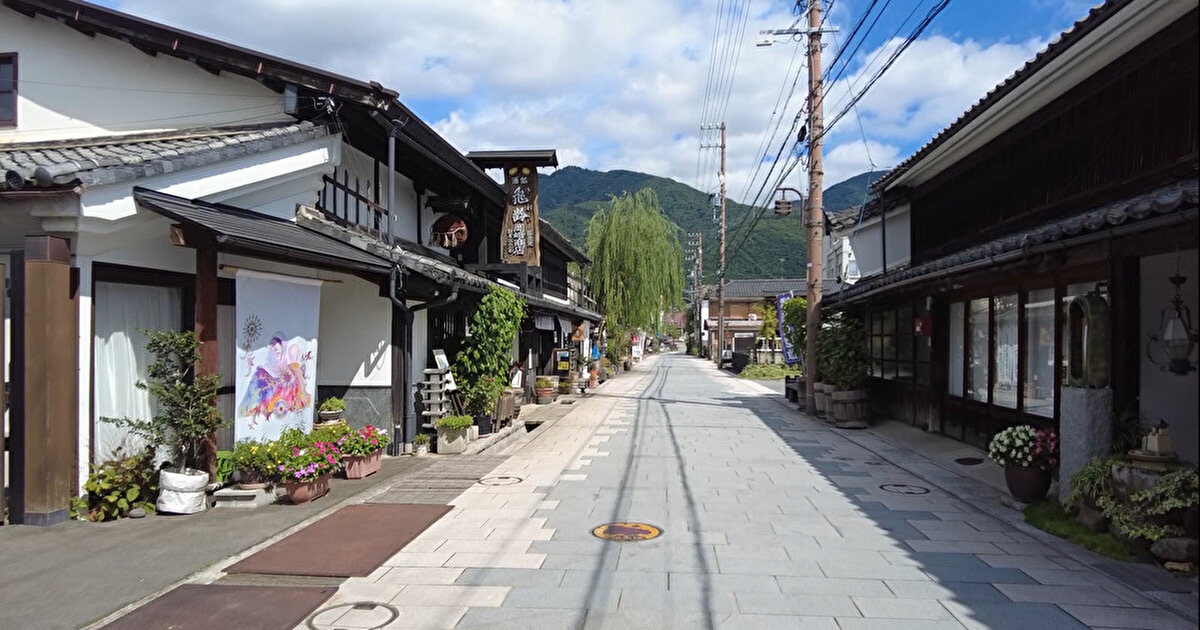 上田市に残る北国街道の古い街並
